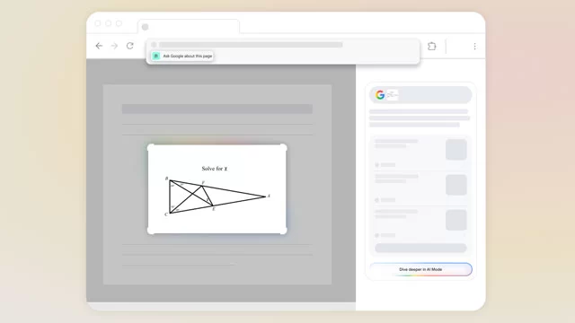 谷歌搜索的AI模式升级，新增作业识别功能