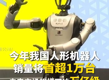 今年我国人形机器人销量将超万台，同比增长 125%
