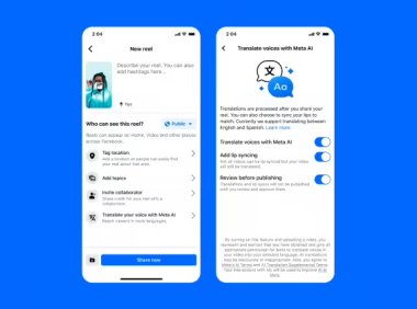Meta 公布 Reels 短视频音频翻译功能，利用 AI 多语言配音对口型