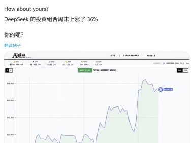 全球 6 大顶级 AI 实盘厮杀，Deepseek 三天收益爆赚 36% 傲视群雄