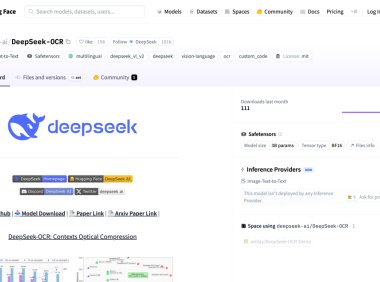 单卡日处理 20 万页文档，DeepSeek-OCR 开源上线