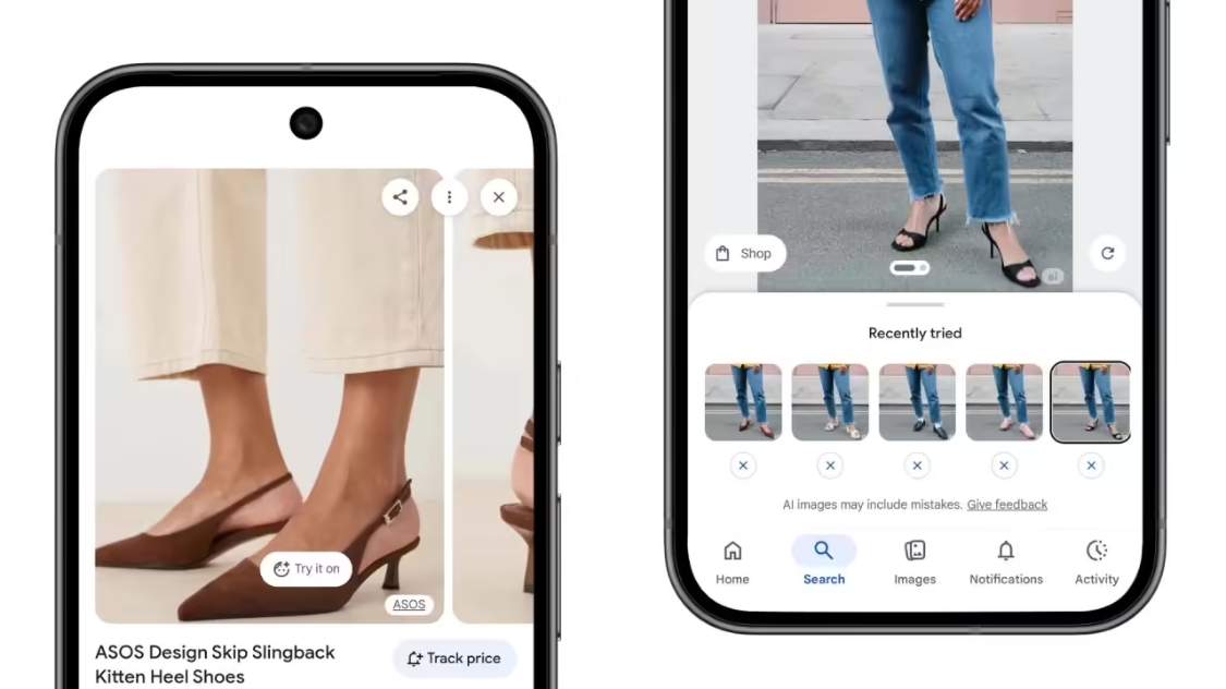 e23817a1j00t3uiae00a3d000v900hkp 谷歌 AI 试穿功能升级,助你“赛博买鞋”