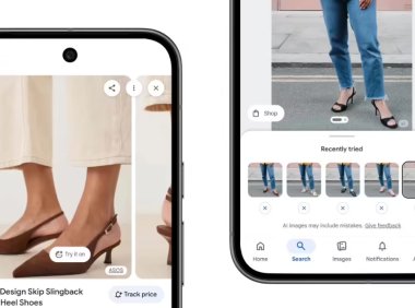 谷歌AI虚拟试穿功能支持鞋类产品，在线试穿运动鞋高跟鞋体验升级