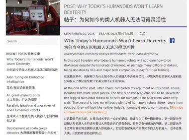 机器人专家警告：人形机器人投资热潮存在重大误区