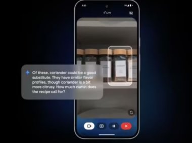 谷歌Gemini Live新增视觉识别功能，AI助手可实时高亮屏幕内容