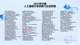 蜜度入选2025年中国人工智能行业创新力企业百强榜单