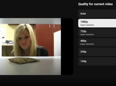 YouTube用AI提升低分辨率视频画质，电视端体验升级