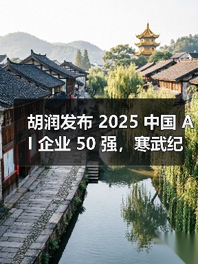 胡润发布 2025 中国 AI 企业 50 强,寒武纪以 6300 亿元价值居首(图2) 胡润发布 2025 中国 AI 企业 50 强,寒武纪以 6300 亿元价值居首(图2)