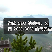 微软 CEO 纳德拉:公司 20%-30% 的代码由 AI 生成(图3) 微软 CEO 纳德拉:公司 20%-30% 的代码由 AI 生成(图3)