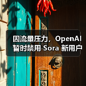 因流量压力,OpenAI 暂时禁用 Sora 新用户的视频生成功能(图4) 因流量压力,OpenAI 暂时禁用 Sora 新用户的视频生成功能(图4)