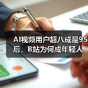 AI视频用户超八成是95后,B站为何成年轻人最爱?(图4) AI视频用户超八成是95后,B站为何成年轻人最爱?(图4)