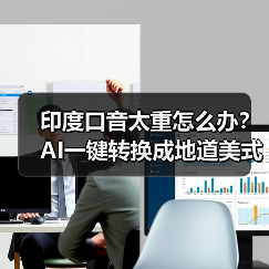 印度口音太重怎么办?AI一键转换成地道美式发音(图3) 印度口音太重怎么办?AI一键转换成地道美式发音(图3)