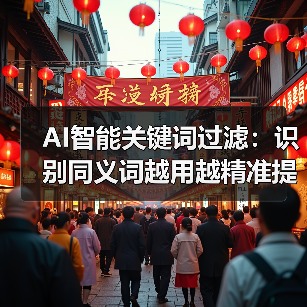 AI智能关键词过滤:识别同义词越用越精准提升推荐(图1) AI智能关键词过滤:识别同义词越用越精准提升推荐(图1)