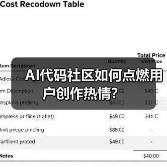 AI代码社区如何点燃用户创作热情？（图1）