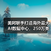 美阿联手打造海外最大AI数据中心，250万英伟达芯片支撑未来