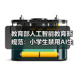 教育部人工智能教育新规范：小学生禁用AI生成功能