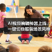 AI视频编辑神器上线，一键切换服装场景风格