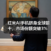 红米AI手机跻身全球前十，市场份额突破3%（图2）