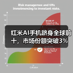 红米AI手机跻身全球前十，市场份额突破3%（图4）