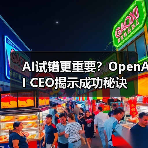 AI试错更重要?OpenAI CEO揭示成功秘诀(图4) AI试错更重要?OpenAI CEO揭示成功秘诀(图4)