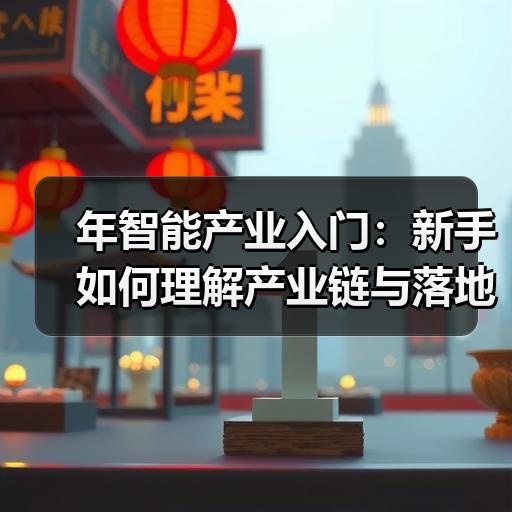 年智能产业入门：新手如何理解产业链与落地场景
