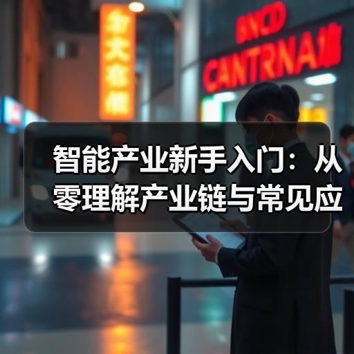 智能产业新手入门：从零理解产业链与常见应用场景